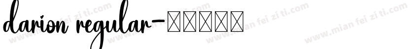darion regular字体转换